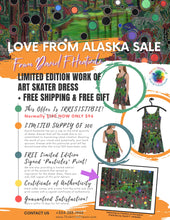 Load image into Gallery viewer, Ohio Artist's LIMITED EDITION "Particles" Skater Dress with FREE Shipping + FREE GIFTS