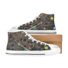 Load image into Gallery viewer, Point of perception Men’s Classic High Top Canvas Shoes (Model 017)