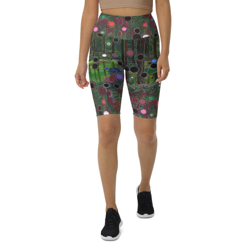Buy Online High Quality and Unique Biker Shorts - Particles - This.Artists.Dream