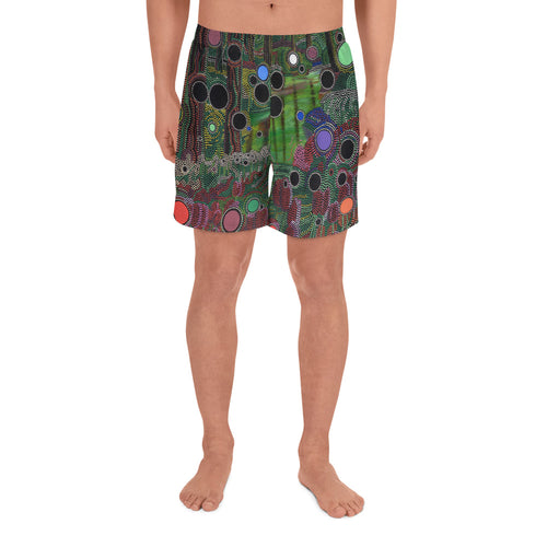Buy Online High Quality and Unique Men's Athletic Long Shorts - Particles - This.Artists.Dream