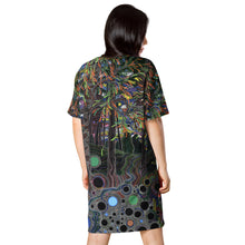 Load image into Gallery viewer, Buy Online High Quality and Unique T-shirt dress Forest of Perceptions by David Heatwole - This.Artists.Dream