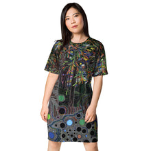 Load image into Gallery viewer, Buy Online High Quality and Unique T-shirt dress Forest of Perceptions by David Heatwole - This.Artists.Dream