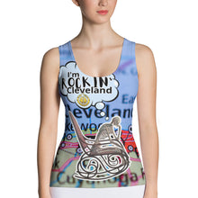 Load image into Gallery viewer, I'm Rockin' Cleveland Sublimation Cut & Sew Tank Top