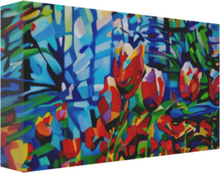 Load image into Gallery viewer, Blooms among the planes Giclee prints on canvas
