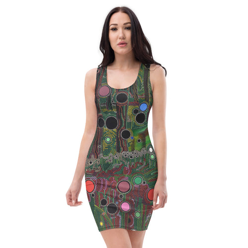 Buy Online High Quality and Unique David Heatwole Particles Sublimation Cut & Sew Dress - This.Artists.Dream