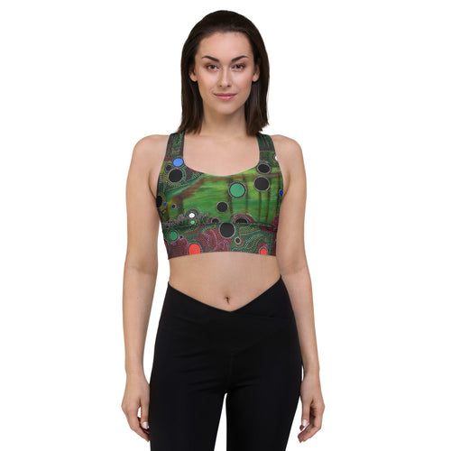 Buy Online High Quality and Unique David Heatwole Particles Longline sports bra - This.Artists.Dream