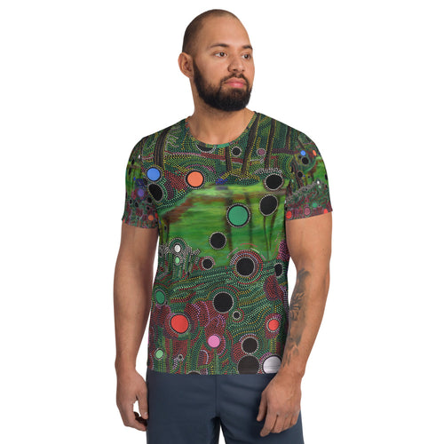 Buy Online High Quality and Unique David Heatwole Particles All-Over Print Men's Athletic T-shirt - This.Artists.Dream