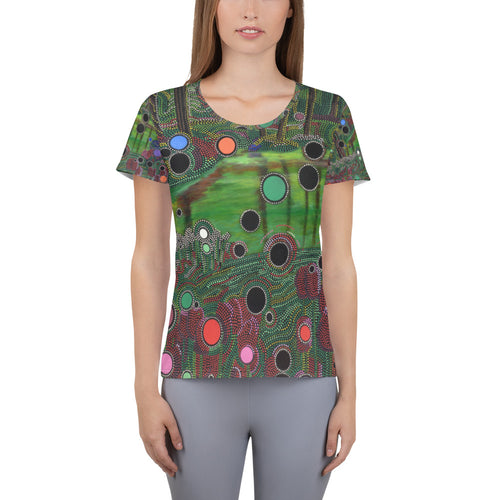 Buy Online High Quality and Unique David Heatwole Particles All-Over Print Women's Athletic T-shirt - This.Artists.Dream